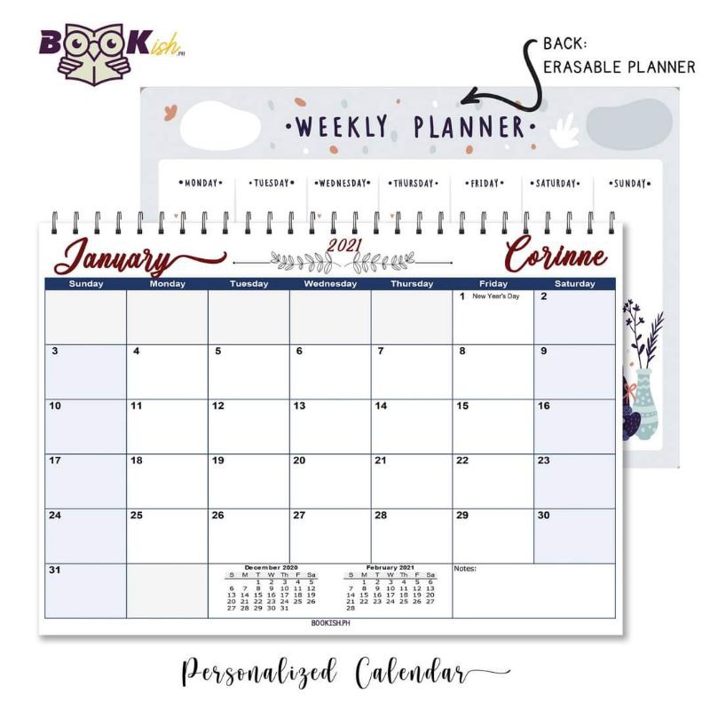 [COD] Personalized 2024 2025 Desk Calendar with FREE Laminated