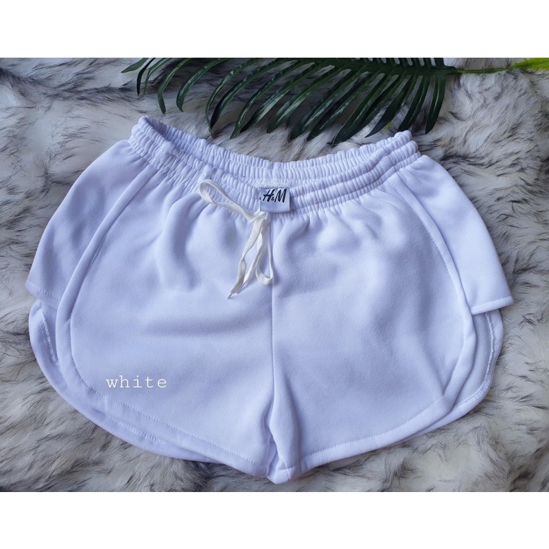 H M Drawstring Booty Shorts With etiketa inspired