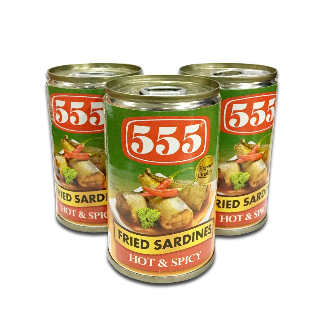 555 Fried Sardines Hot Spicy 155g Set Of 3 Shopee Philippines