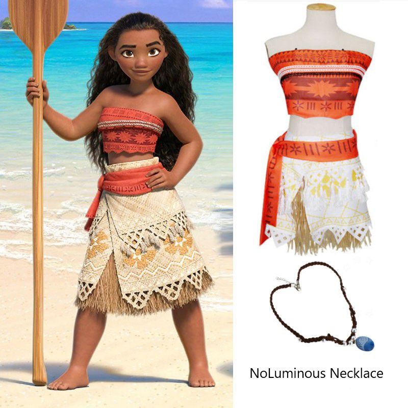 Ocean Wonders Kids Adult Moana Princess Costume Fancy Dress Children
