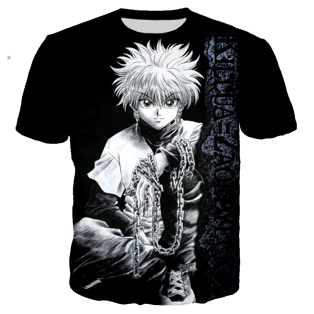 Blusa Jaqueta 3D Full Killua Zoldyck Arte Anime Hunter X Hunter Top