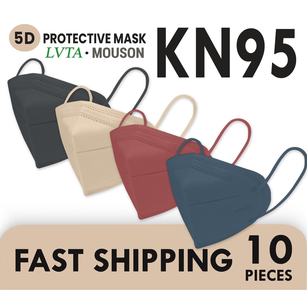 KN95 5D Face Mask Original 10 pcs 5-Layers Anti-Dust Filtration ...