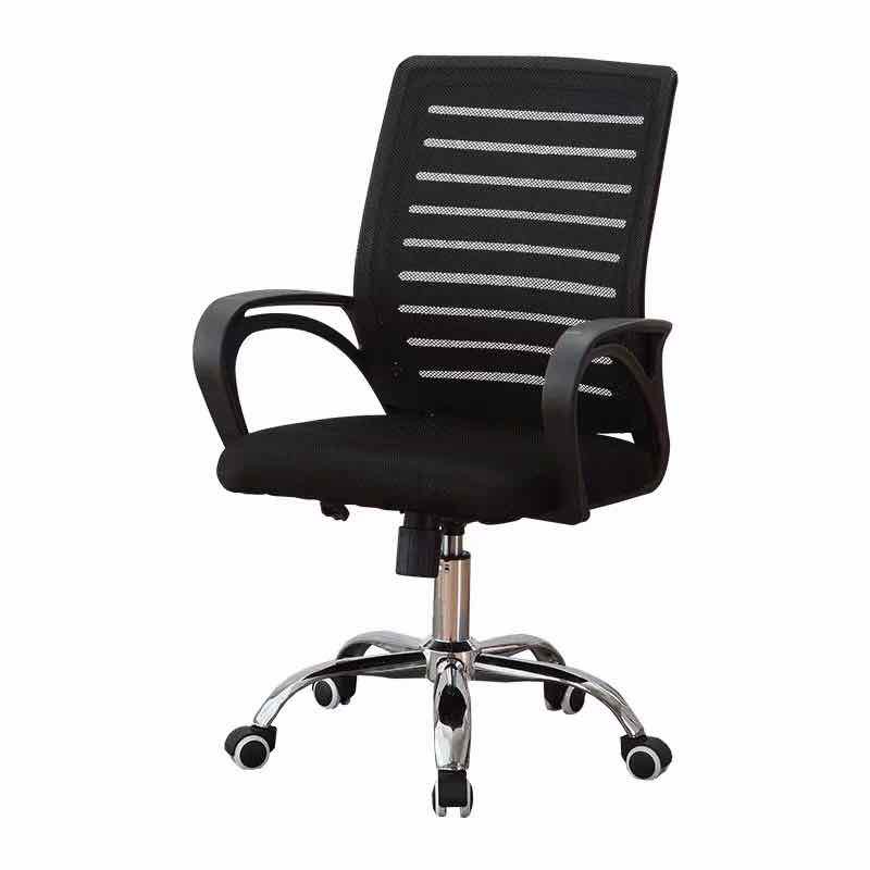 Black chair best sale with wheels