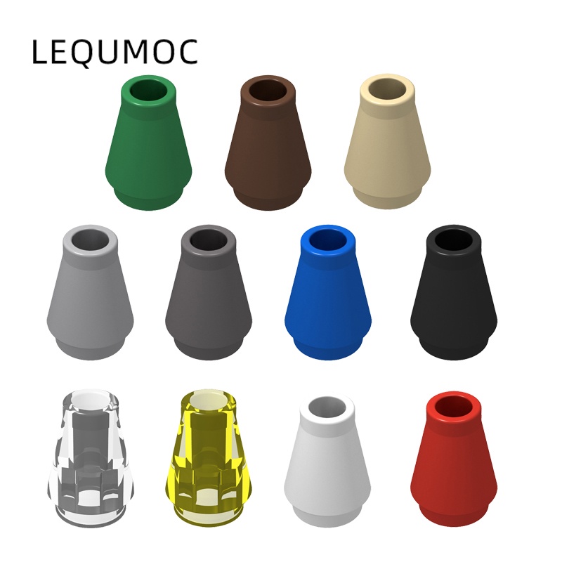 lego parts 4589 59900 normal 1x1 cone brick 20pcs | Shopee Philippines