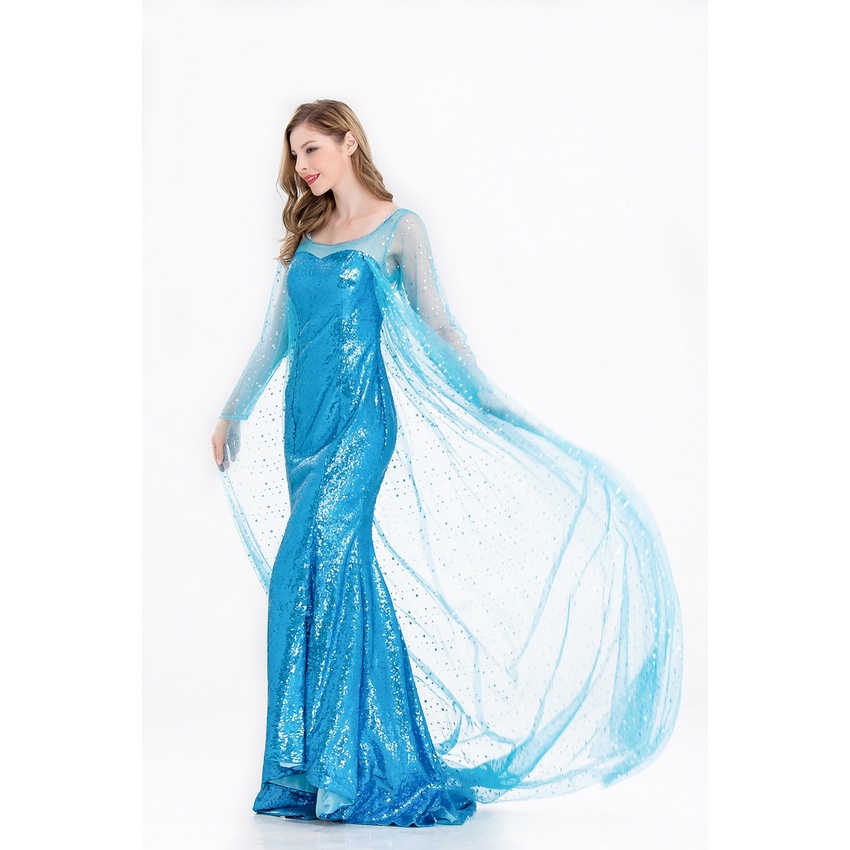 elsa dress with long train Elsa Dress With Long Train Outlet Online