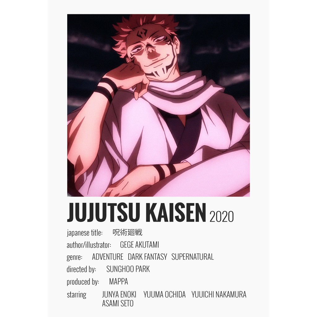 Anime Posters / Jujutsu Kaisen Minimalist Poster / A4 Anime Poster