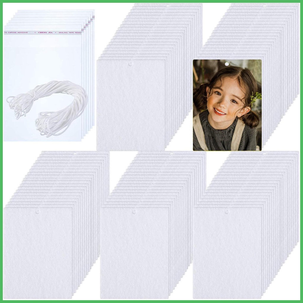20Pcs Sublimation Blank DIY Air Freshener Sheets Car Scented Hang