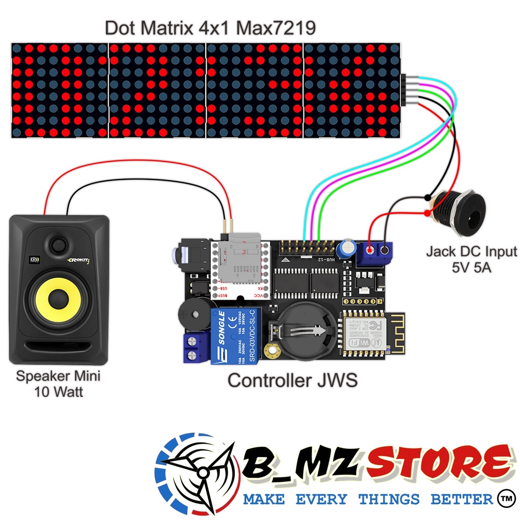 Jws Controller - JWS Controller - Dot Matrix Max7219 Wifi Prayer Clock ...