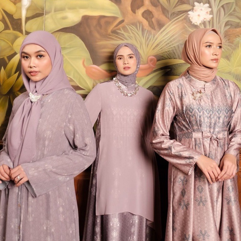 Satin Robe batik motif kalimantan ll Robe nanjana | Shopee Philippines