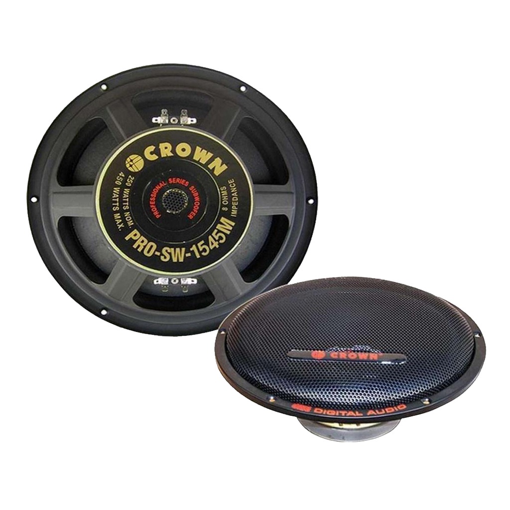 Crown PROSW1545M 15'' inch ( 450 watts ) Subwoofer Shopee Philippines