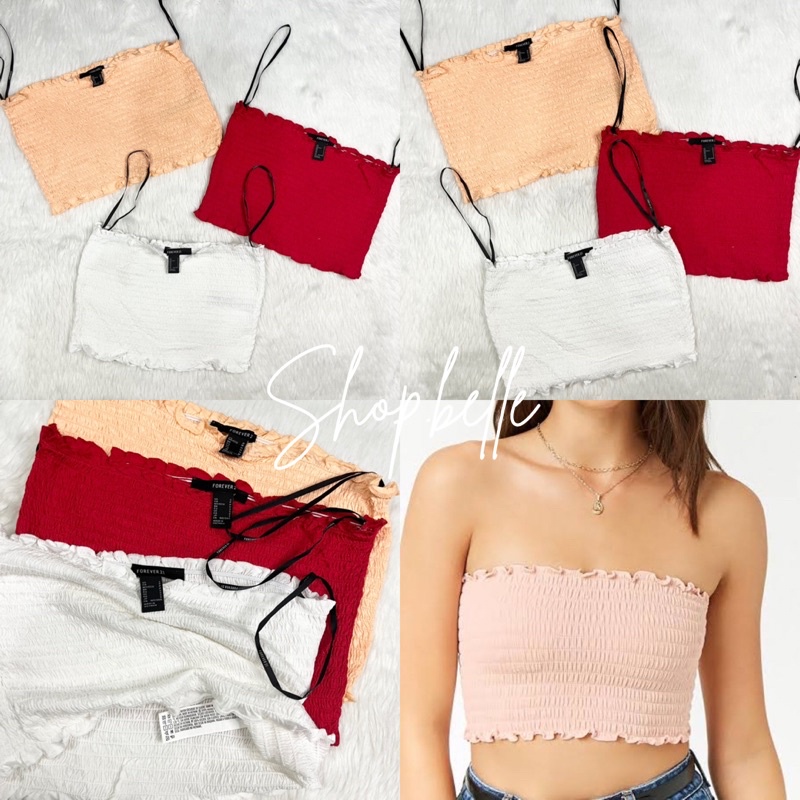 FOREVER 21 SMOCKED TUBE ORIGINAL
