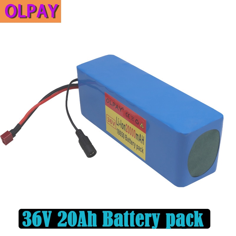 10S3P 36V 20Ah 500W high power capacity 42V 18650 lithium battery