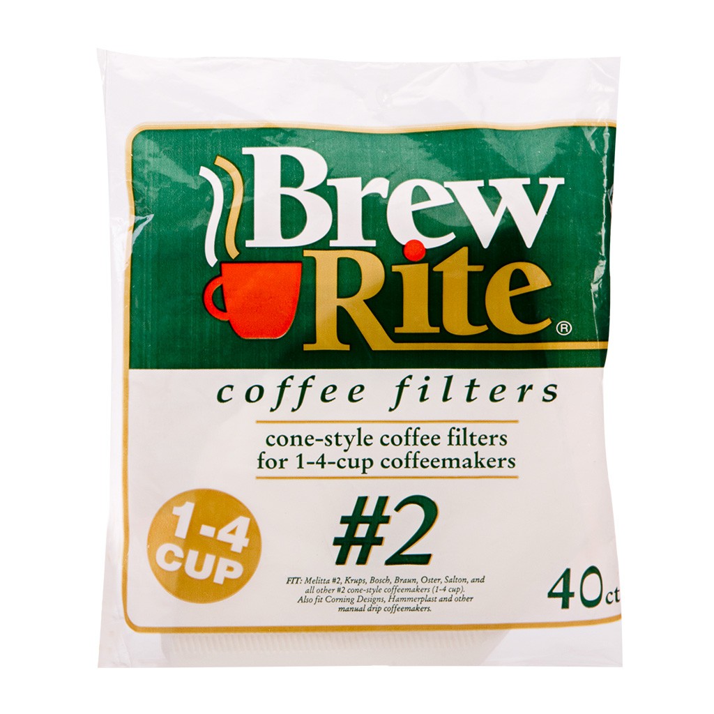 Brew Rite Coffee Filter 40401 2 Cone 40 ct. USA Shopee Philippines