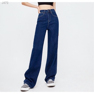 pantswomen clothes ✣Trendy Staright Cut HIgh Waist Wide Leg Soft Denim  Baggy Pants Mom Jeans G1853