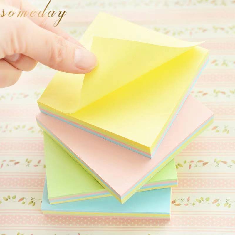 Someday 100 Sheets Colorful Square Sticky Notes – Ideal for Office ...