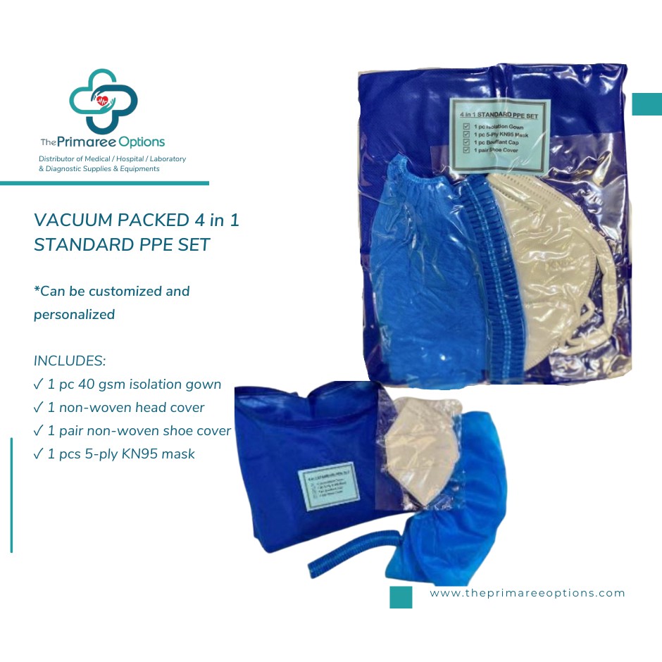 STANDARD PPE SET 4 in 1 | Shopee Philippines