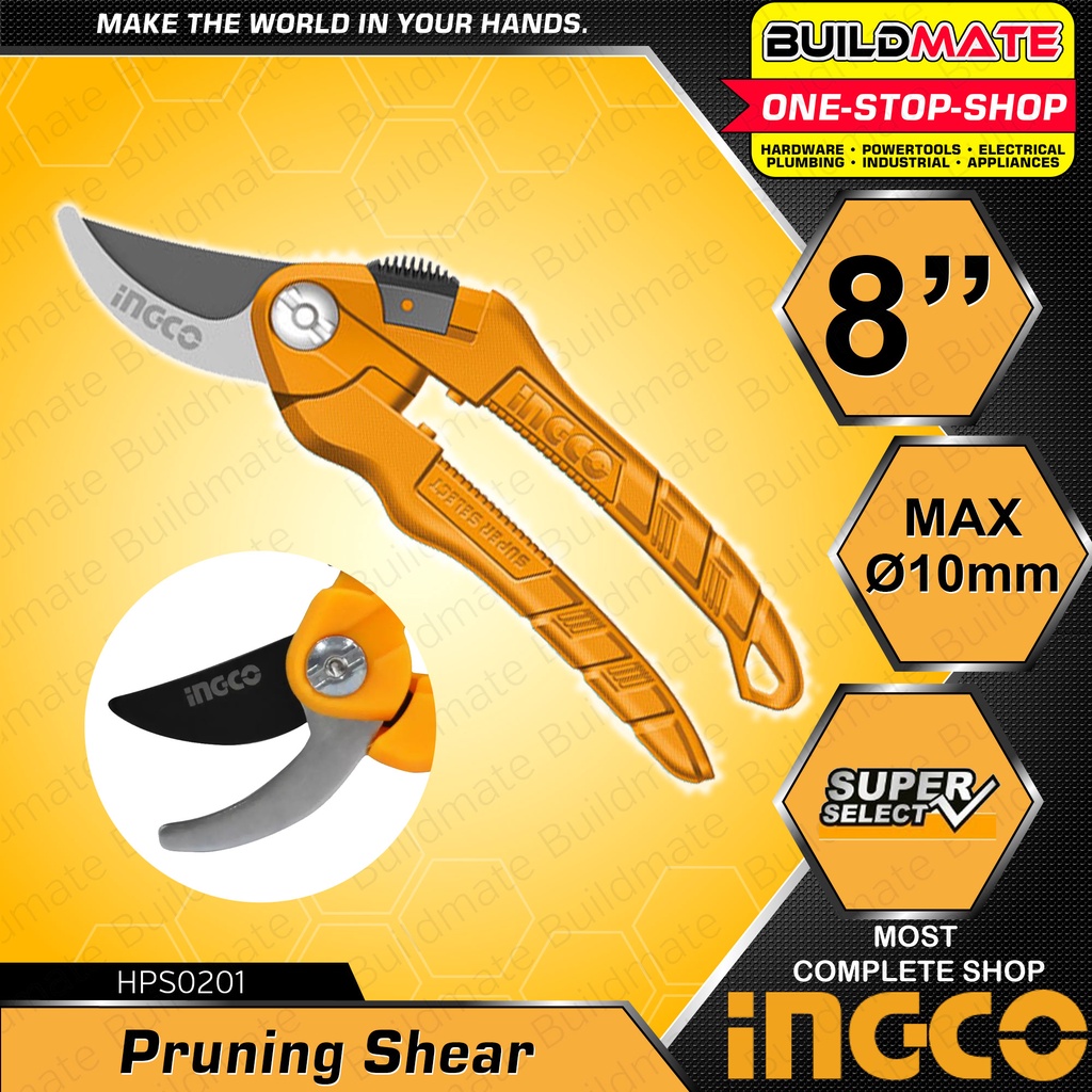 INGCO Pruning Shear 8" 200mm 55 Carbon Steel Blade SUPER SELECT