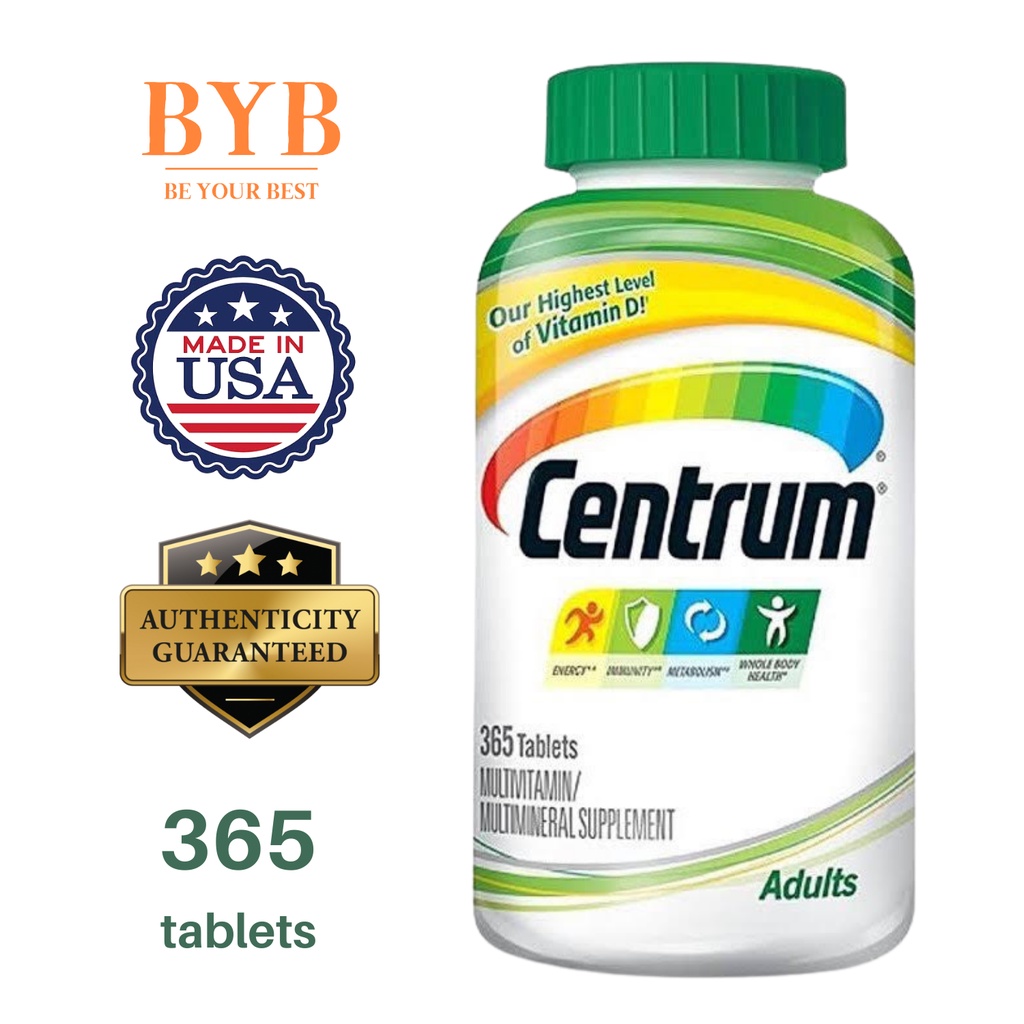Centrum Adults Multivitamins 365 tablets (Expiration February 2023