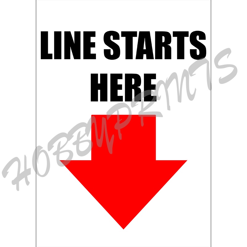 Laminated Signages | Line Starts Here | Signage | Sign Boards | Shopee ...