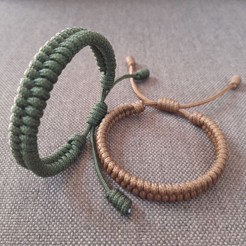 Fish Tail Paracord Survival Bracelets with Metal Clasp, Adjustable