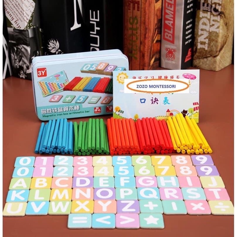 Number puzzle and calculation stick help children learn math | Shopee ...