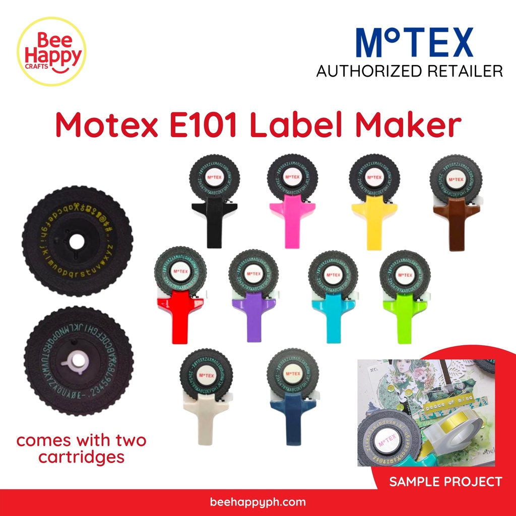 Motex E101 Embossing Label Maker / Tape Writer Shopee Philippines