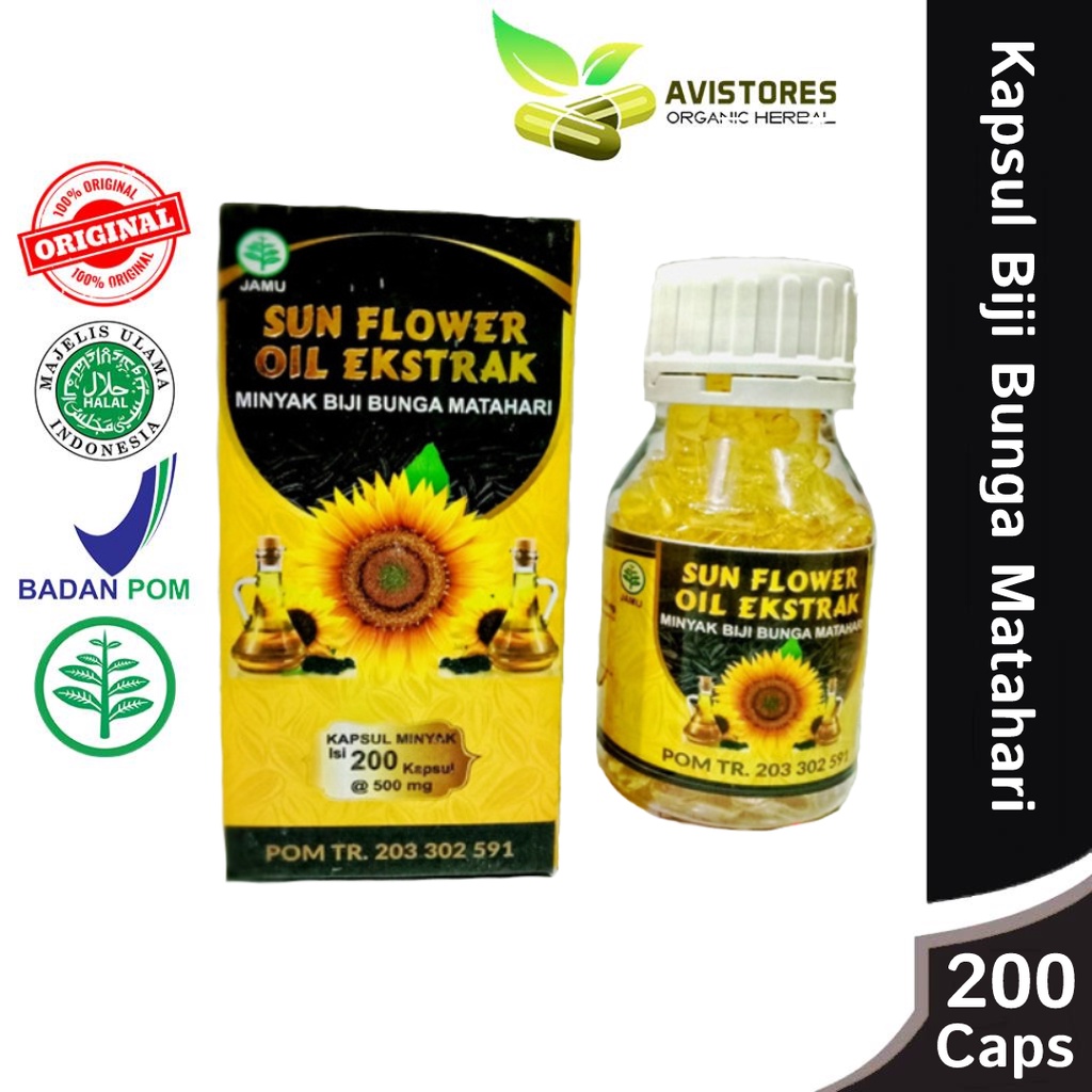 MATAHARI Sunflower Seed OIL Extract SUNFLOWER SUN FLOWER OIL Herbal Medicine Cholesterol