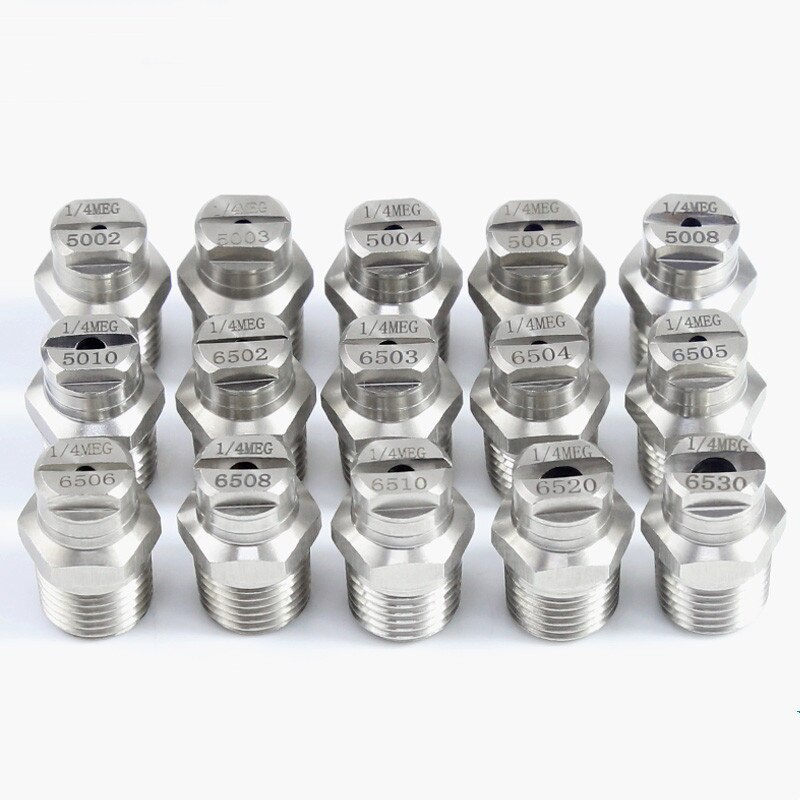 1/4" BSP Male Thread 304 Stainless Steel Fanshaped Spray Nozzle