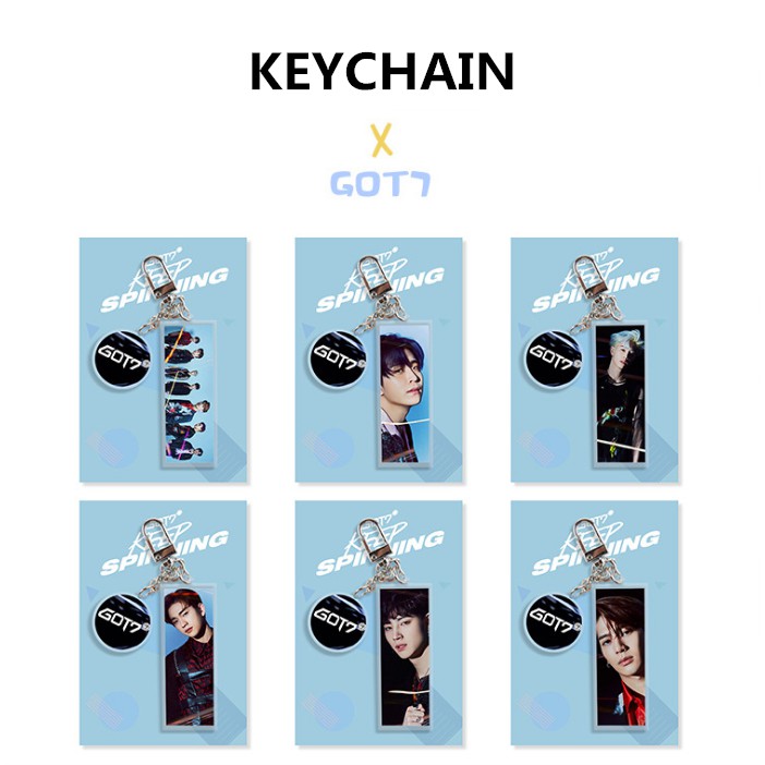 GOT7 KPOP Korean Star New Pendant Keychain Exquisite Key Rings | Shopee ...