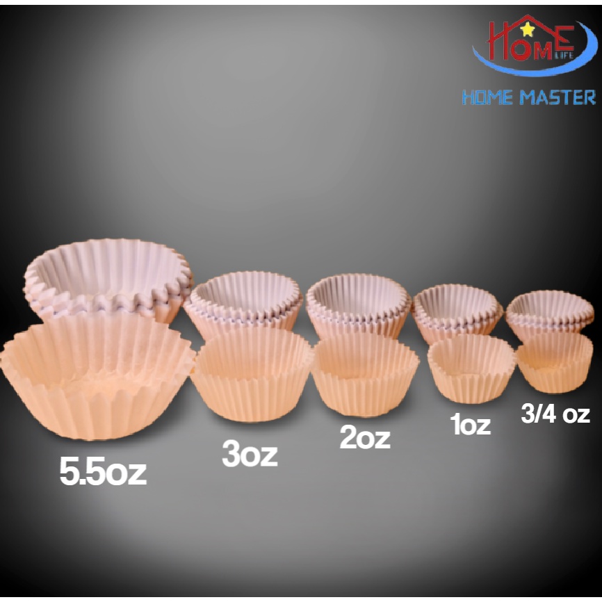 WHITE Baking Cups Macaroons Liners