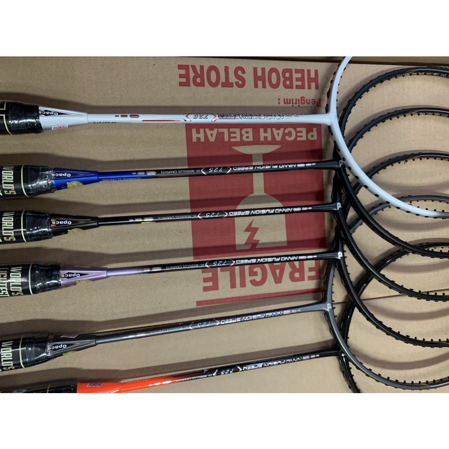 APACS NEW NANO FUSION 725 Grip 6u G2 Original Badminton Racket | Shopee ...