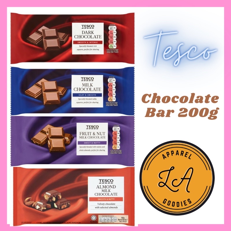 Tesco Chocolate Big Bar 200g Sharing Bar from UK Shopee Philippines