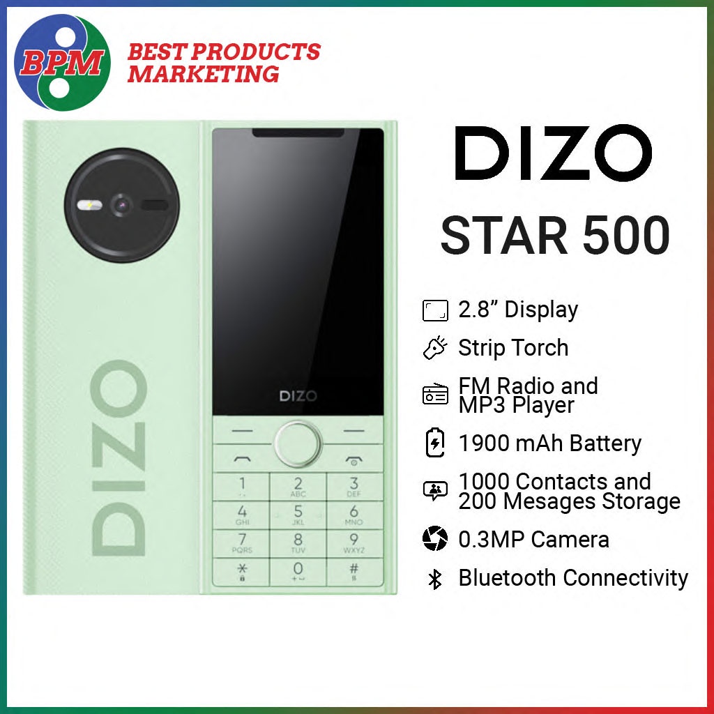 BPM DIZO STAR 500 (DUAL SIMPACK with CAMERA) | Shopee Philippines