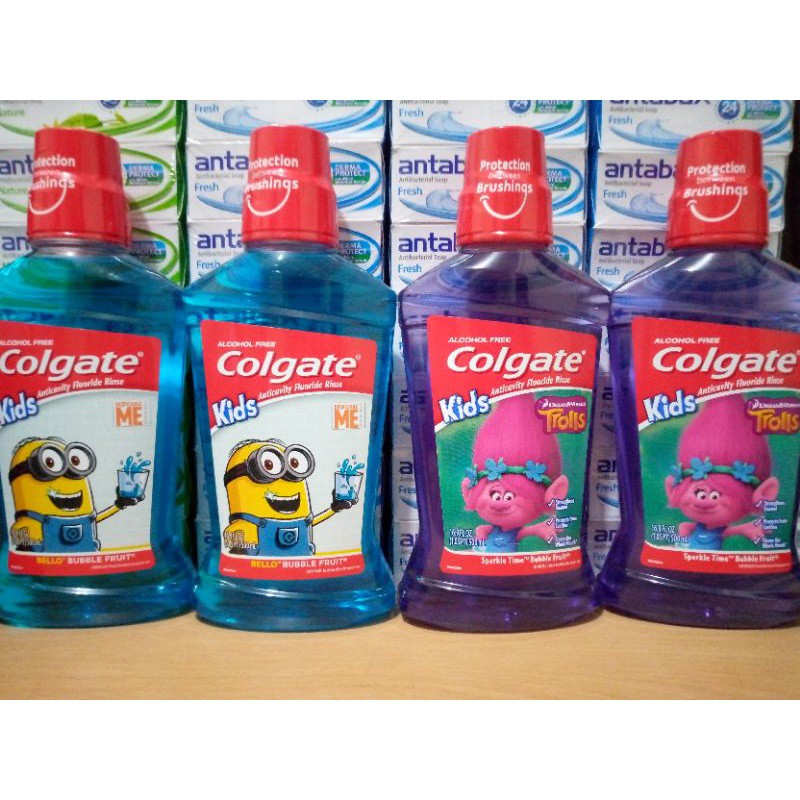 【phi local stock】 Colgate Kids Anticavity Mouthwash, Minions/Trolls ...