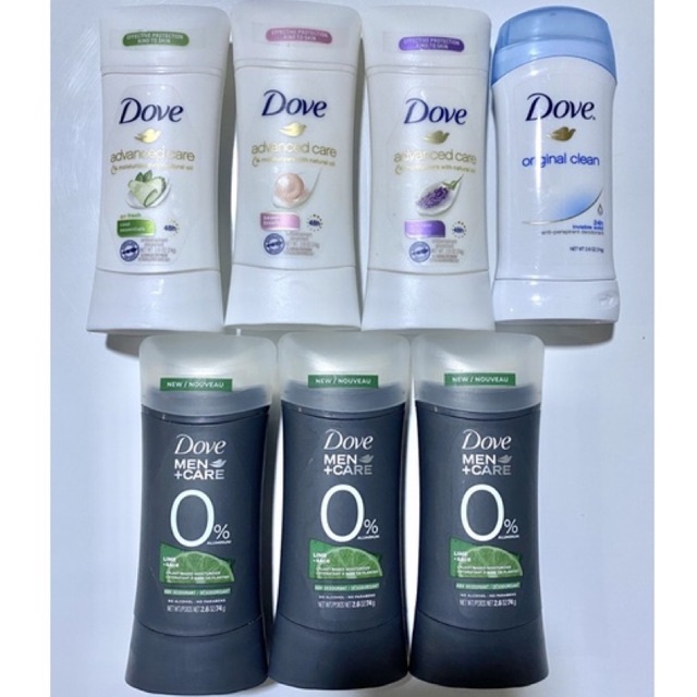 Dove Deodorant Antiperspirant 0 Aluminum 0 Alcohol for Men & Women