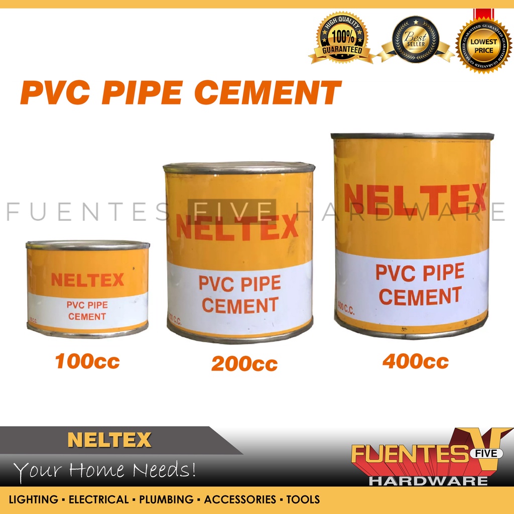 Neltex solvent pvc pipe cement 100cc / 200cc / 400cc Shopee Philippines