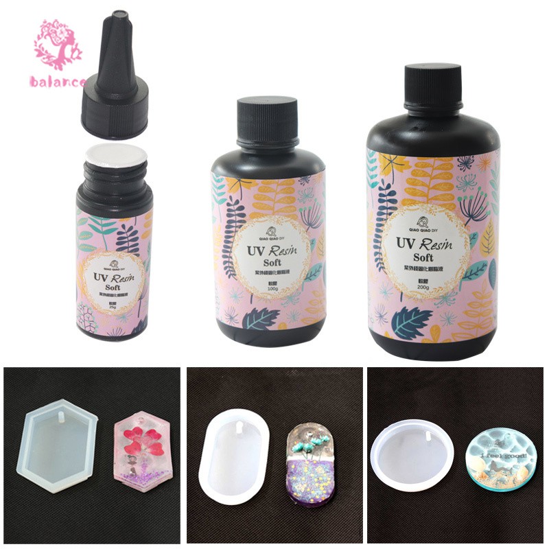 UV Resin Clear Soft Type Ultraviolet Solidify Resin Crafts for DIY ...