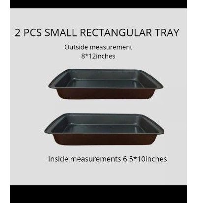 8x12 fixtured inch baking pan