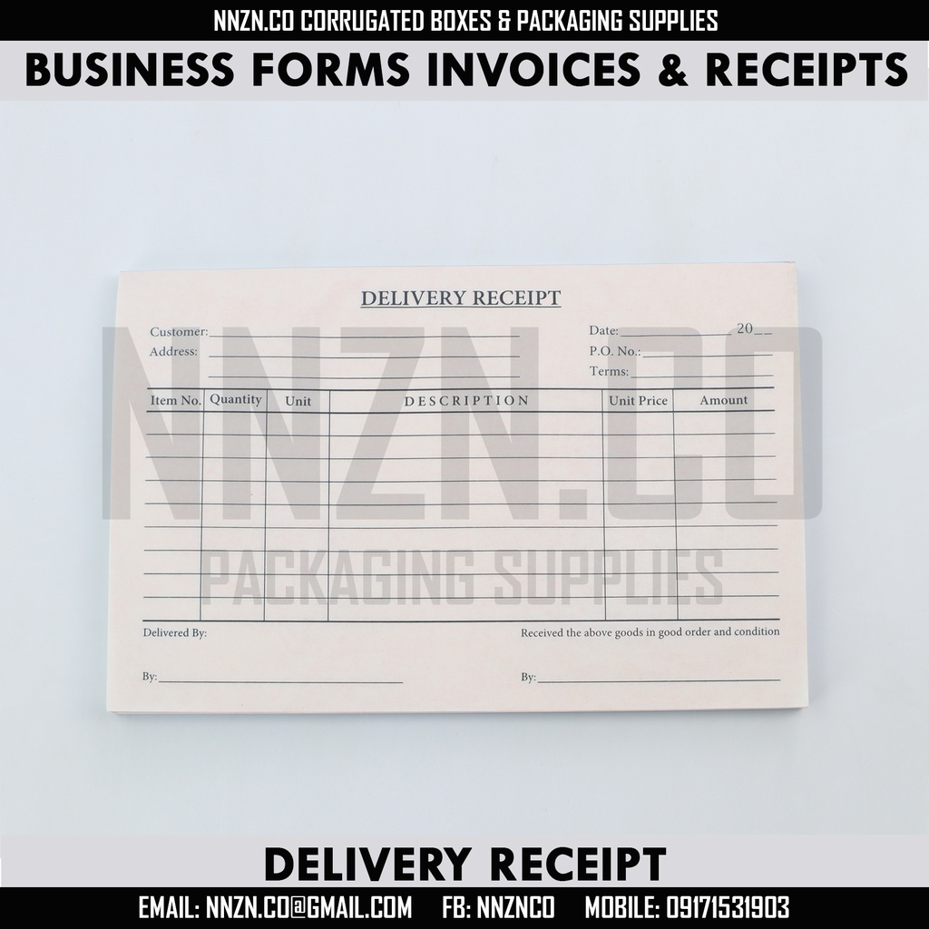 NNZN Business Forms Big Delivery Receipt & Sales Invoice 50's x2ply ...