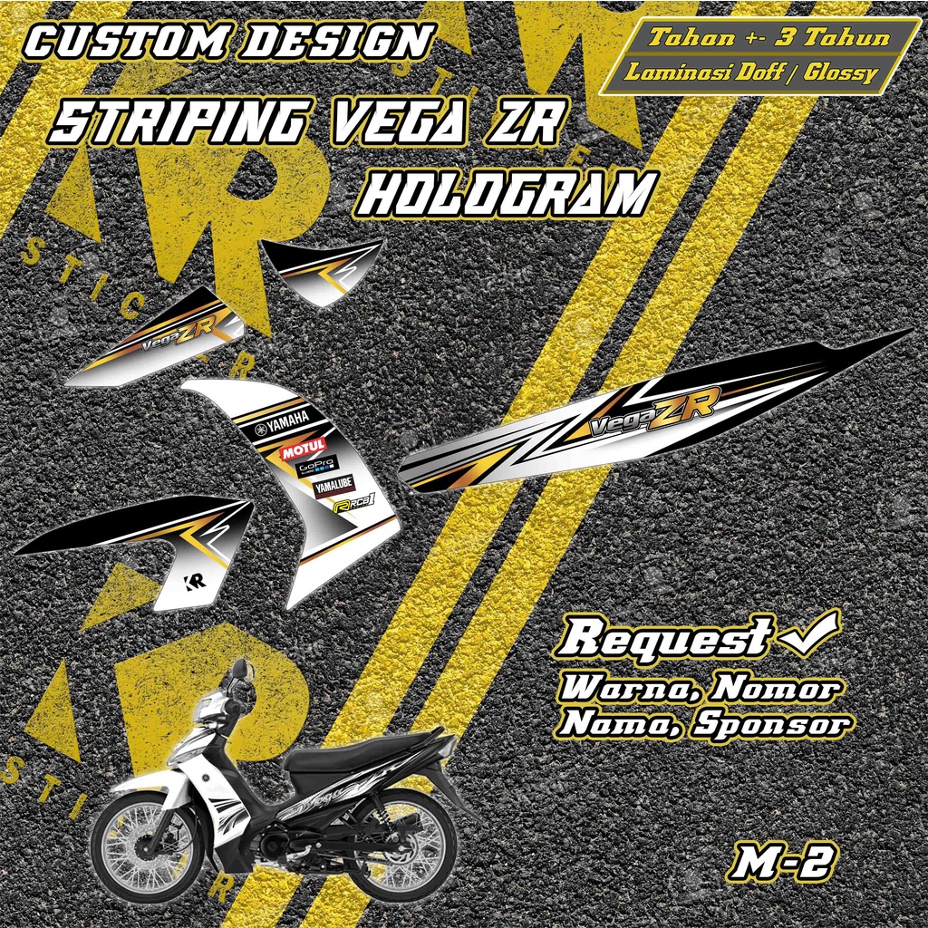 Custom Design Vega ZR Striping, Vega ZR Sticker Vega ZR Decal | M2 | KR ...