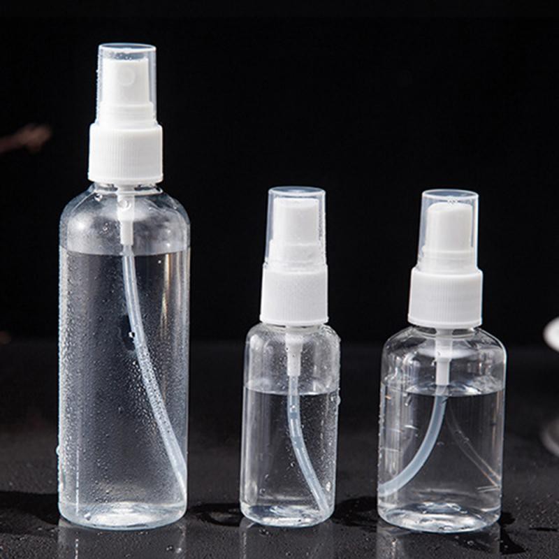 Small clear plastic clearance spray bottles