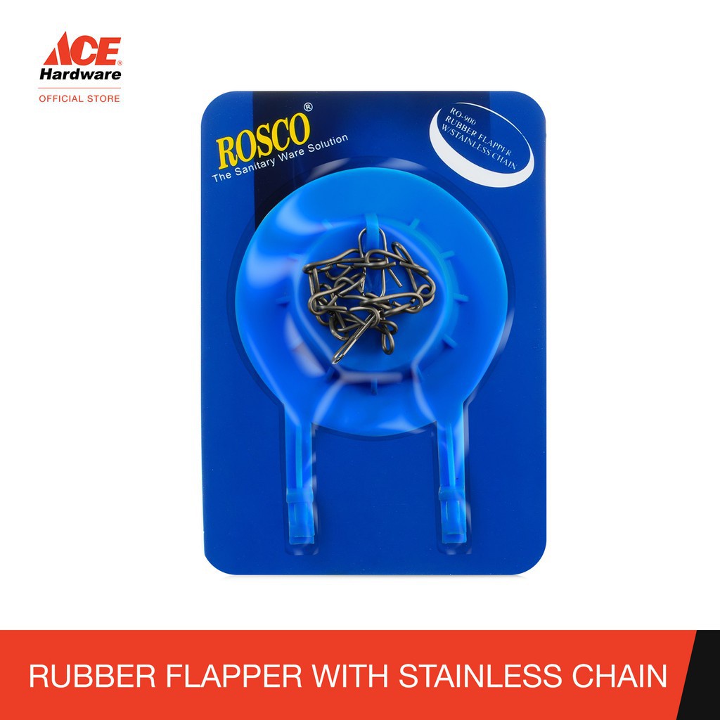 ROSCO Rubber Flapper W/ Stainless Chain RO-900 | Shopee Philippines