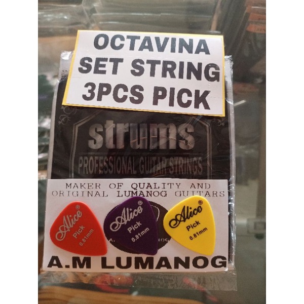 BANDURIA , OCTAVINA , LAUD SET STRING WITH PICK | Shopee Philippines