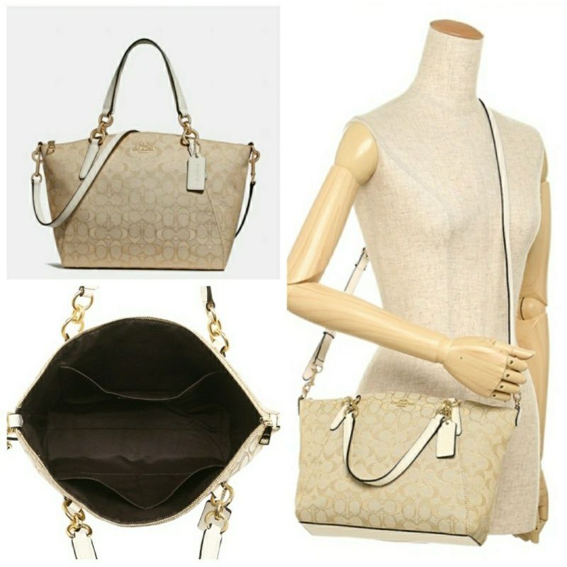 Mini kelsey satchel in best sale signature jacquard