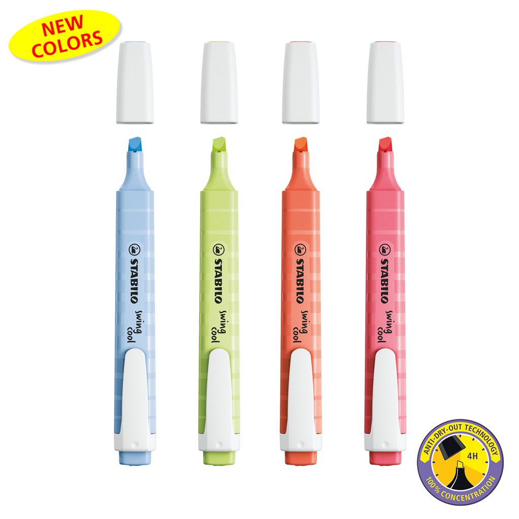 Stabilo Swing Cool Pastel Highlighters Sets Of Shopee