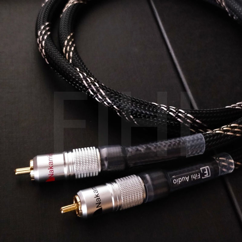 Japanese middle road enthusiast audio signal line HiFi audio RCA double ...