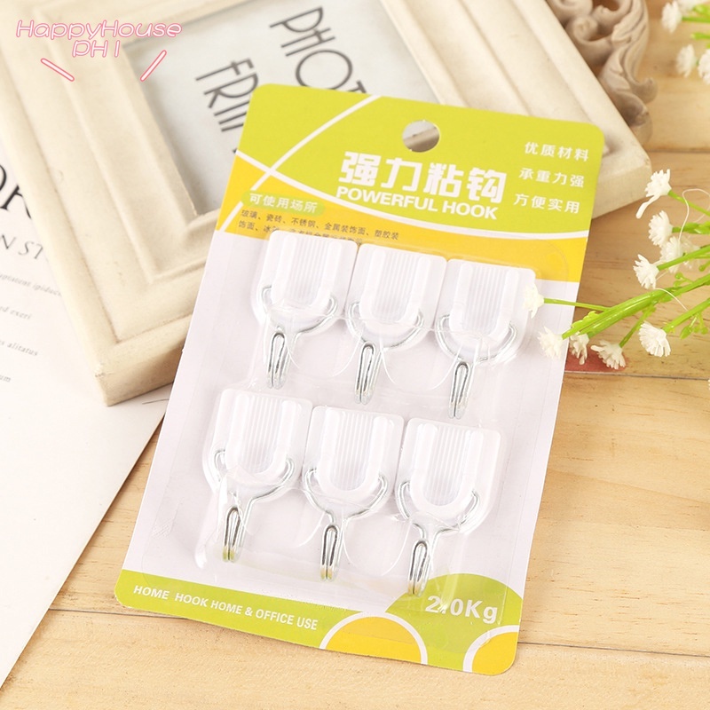 Sgj-s108 Hook Hanger Hook Contents 6 Pcs Sticky Wall Hanger Kitchen ...