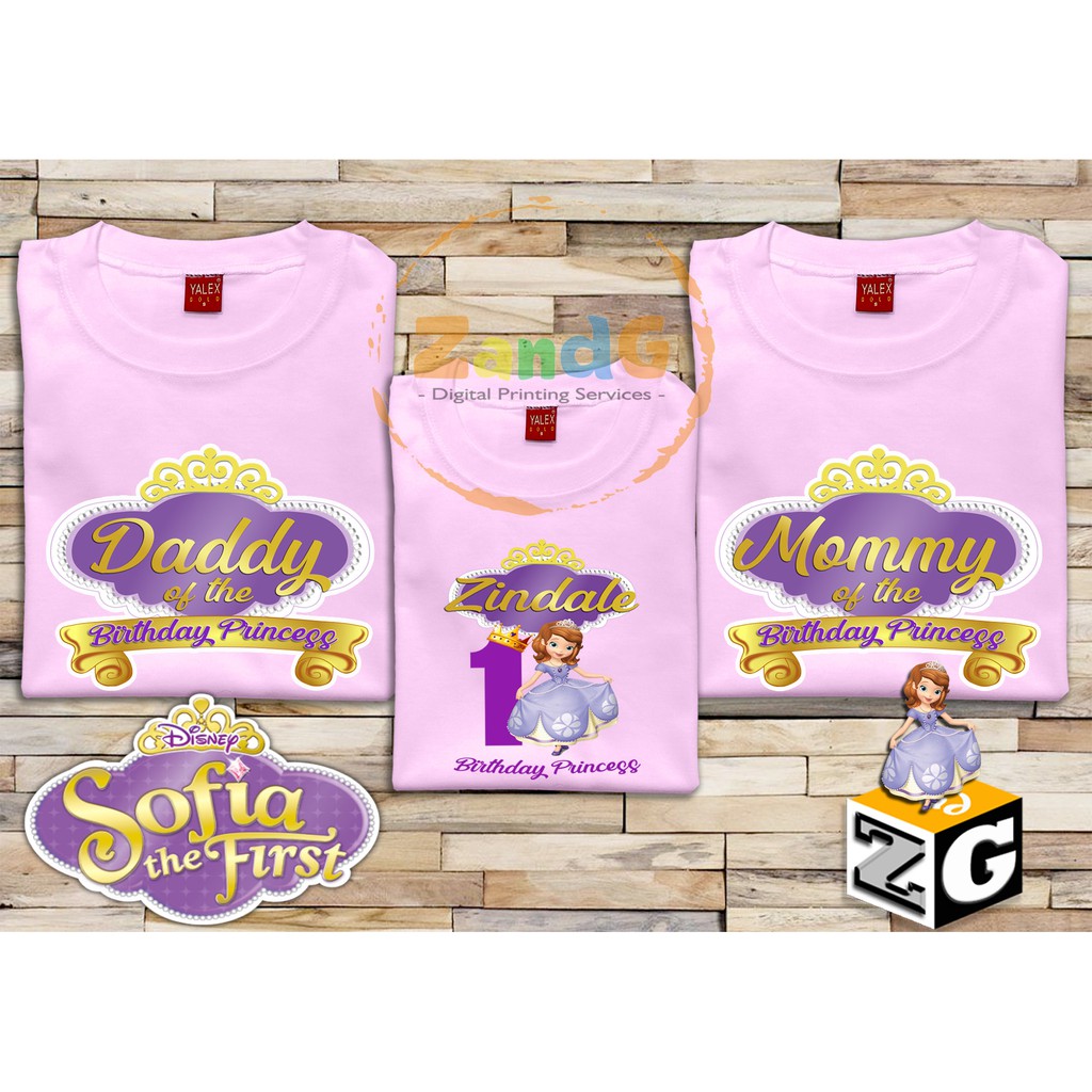 Sofia the 1st Family Shirt SOLD PER PIECE