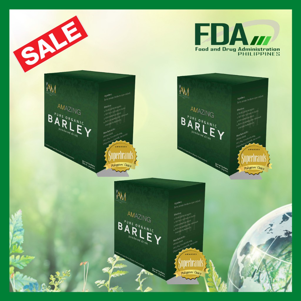 3 boxes IAM Amazing Pure Organic Barley! Original Amazing Pure Organic  Barley Powdered Drink | Shopee Philippines