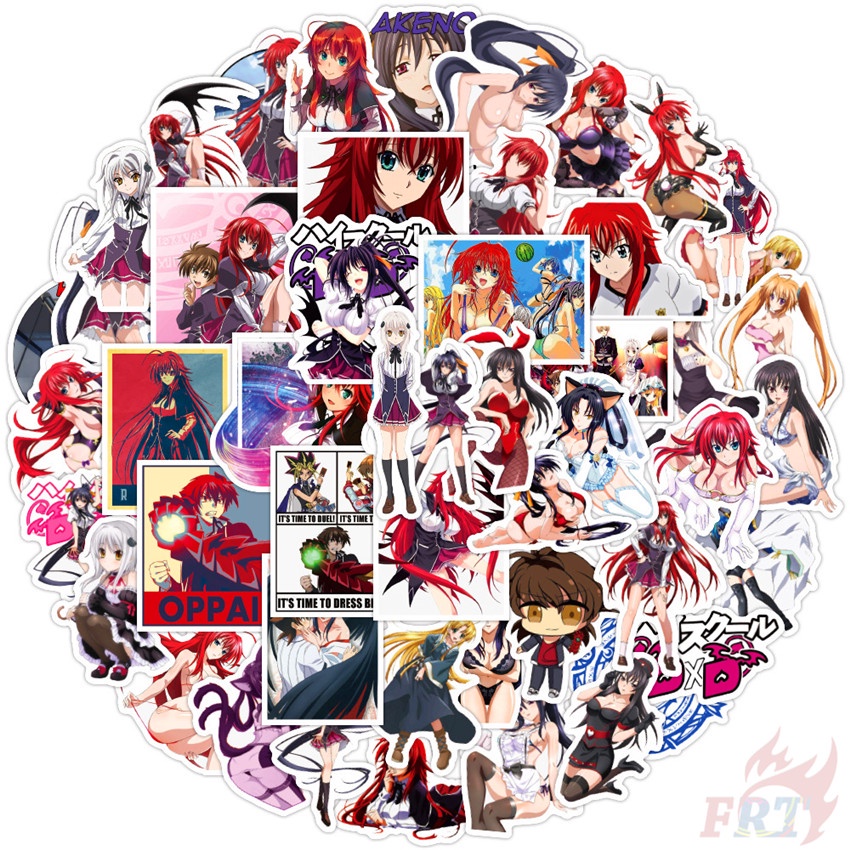 50Pcs/Set High School DxD Series 02 Stickers Rias Gremory DIY Fashion ...